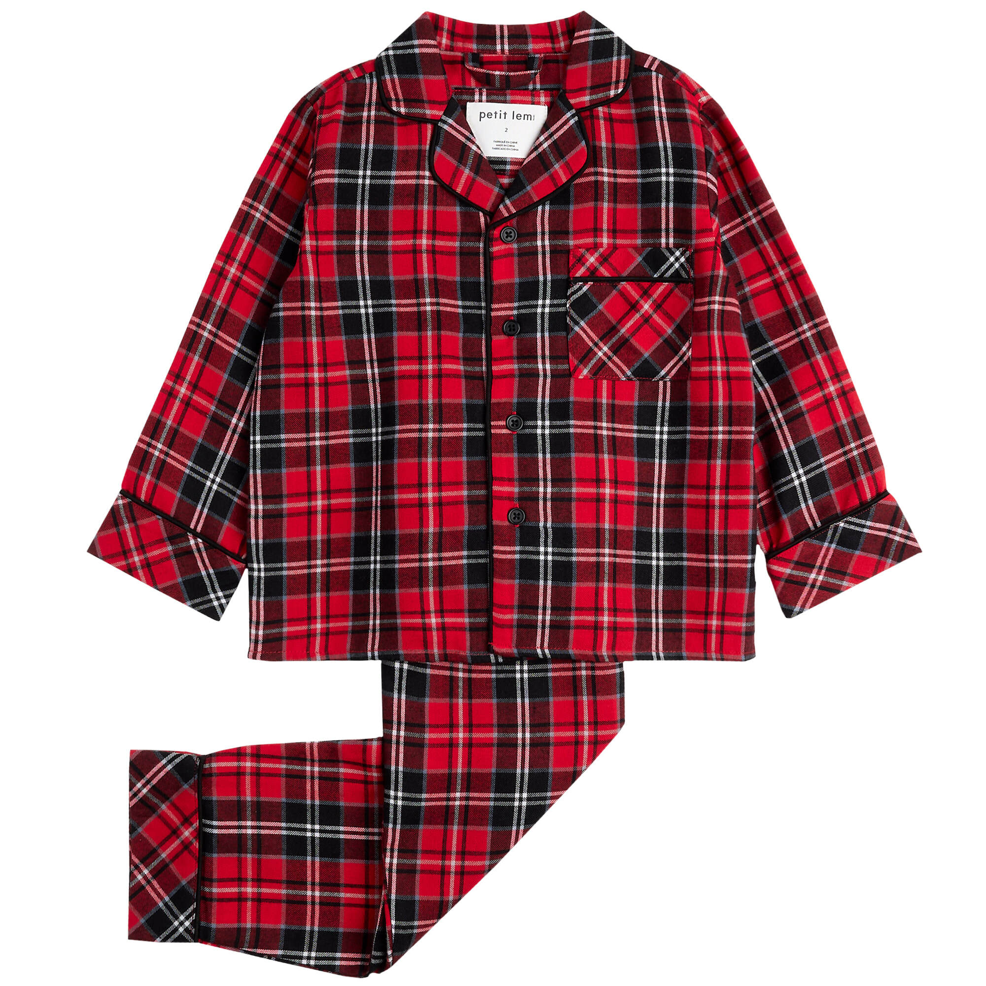 Red tartan flannel discount pyjamas